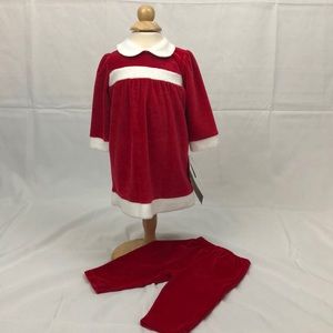 Kissy Kissy Dress with Leggings Christmas